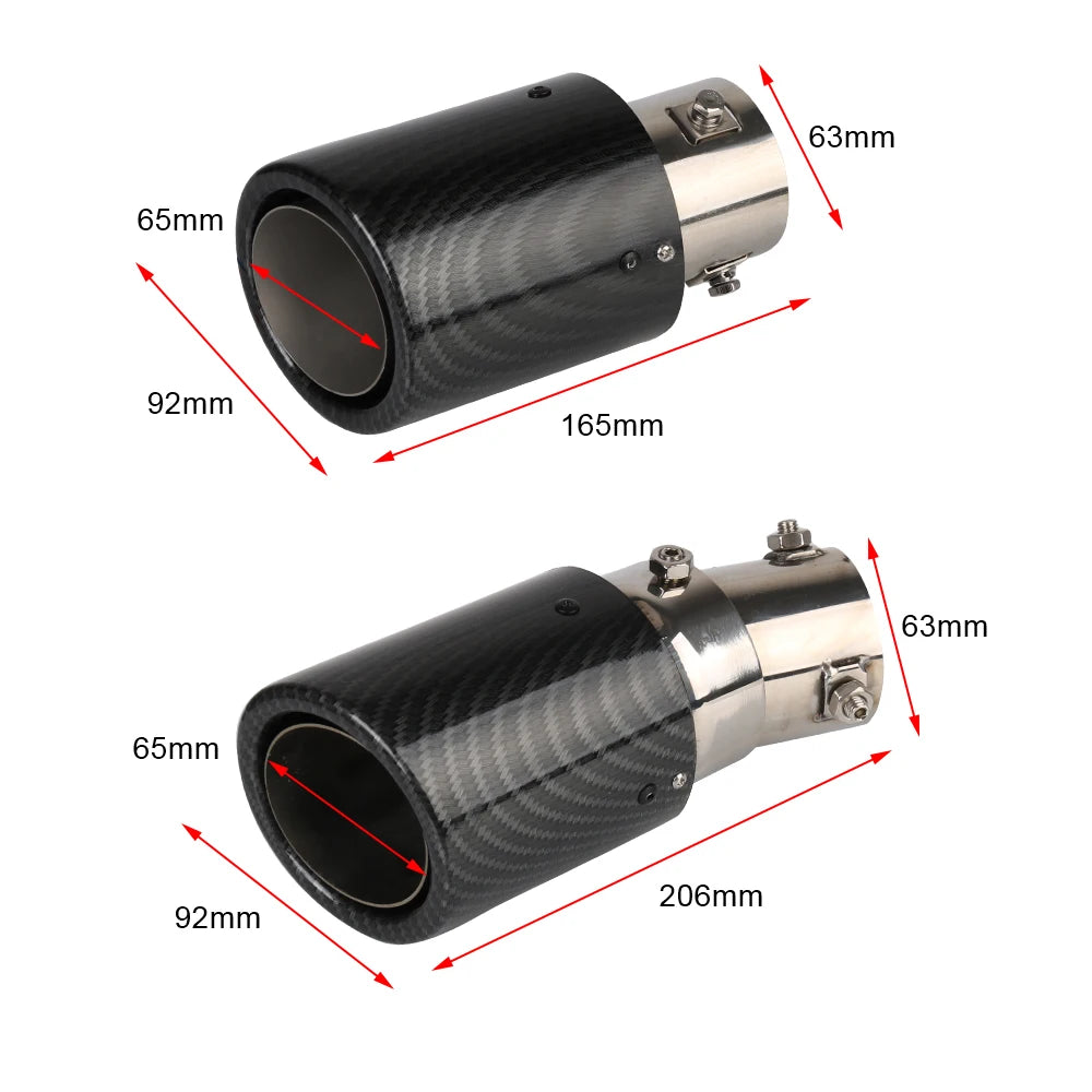 Carbon Auspuffendstücke mit LED